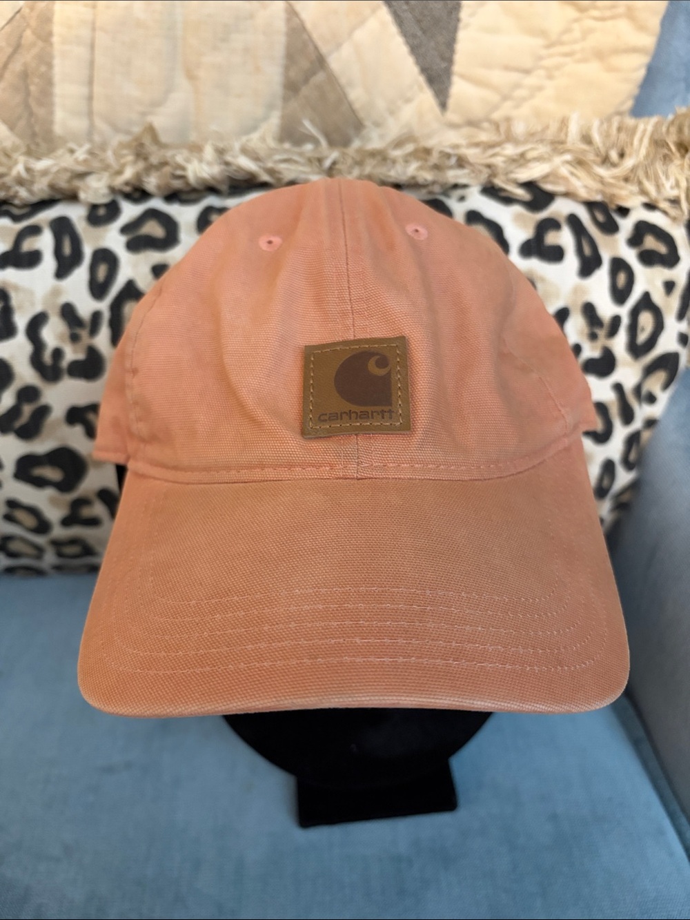 Carhartt Dusty Peach Canvas Logo Baseball Cap